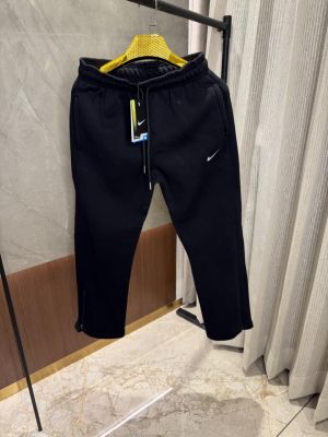 Nik e BLack Track pants with Bottom Zip
