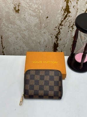 LOUIS_VUITTON PREMIUM WALLET WITH BOX 88001 (BROWN CHECKS)
