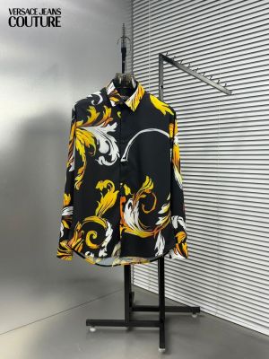 Versace Couture Black Gold Printed Premium Imported Shirt With Box And Carry Bag (1966)