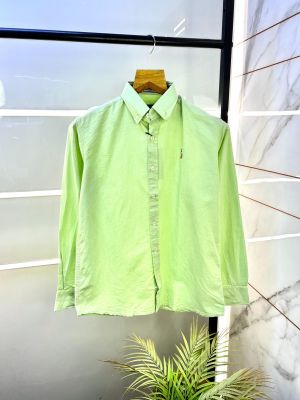 Ralph_Lauren Polo Green Oxford Lycra Premium Shirt F2979-GR