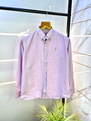 Ralph_Lauren Polo Purple Oxford Lycra Premium Shirt F2979-PU