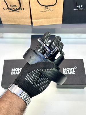 Mont Blanc Belt Black Glossy FA 109