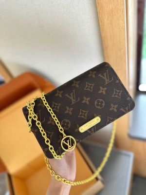 Louis_Vuitton_LV Lily Chain Monogram Premium Handbag With OG Box & Dust Bag (Brown - 1181)