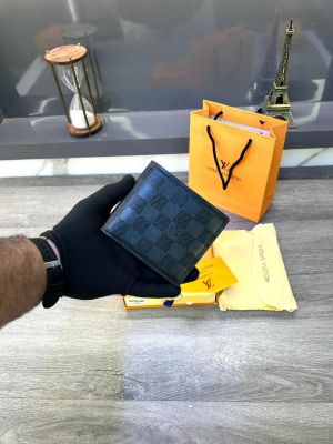 Loui_s Vuitton Printed Wallet Black Fa 78