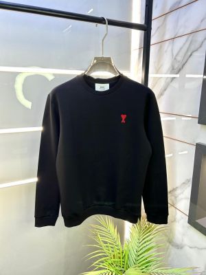 Ami Logo Imported Black Super Premium Sweatshirts F3232-B4
