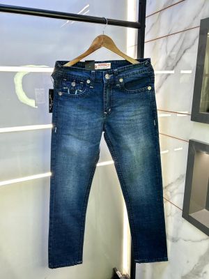 True Religion Imported Blue Super Premium Denim With Brand Box Packing And Carry Bag F2931-BU