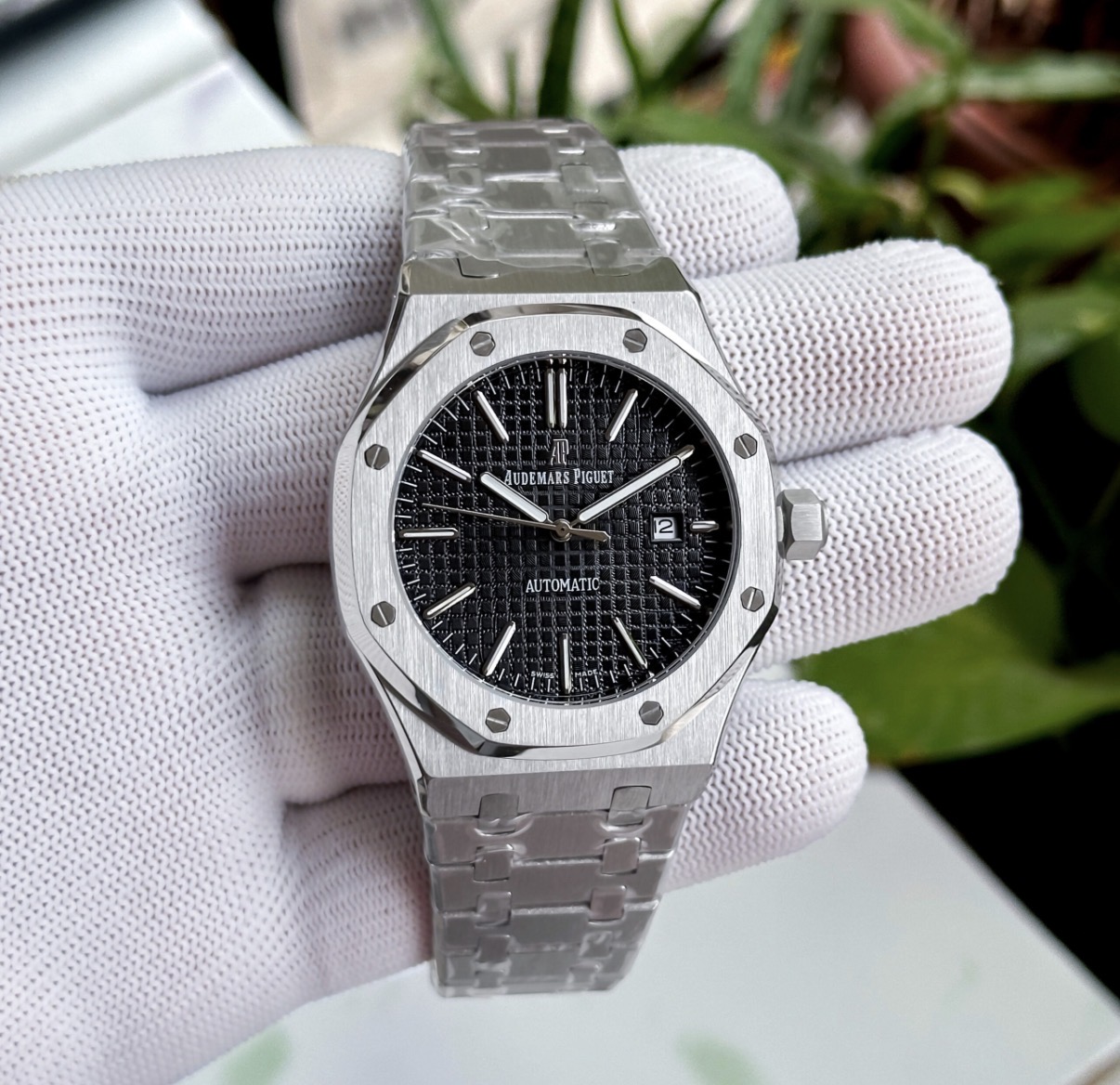 Audemars_Piguet Royal Oak Automatic (Back Open) AAA Quality Black dial