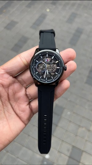Tommy Hilfiger Automatic Black Silicon Strap