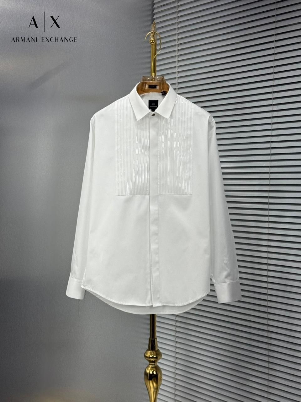  Arman i Exchange White Shirt Giza cotton Embroidery with Shirt