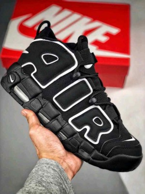 Nikee Air More Uptempo Black White 171