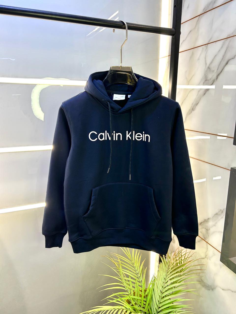 Calvin_Klein Imported Navy Super Premium Hoodie F3233-NY