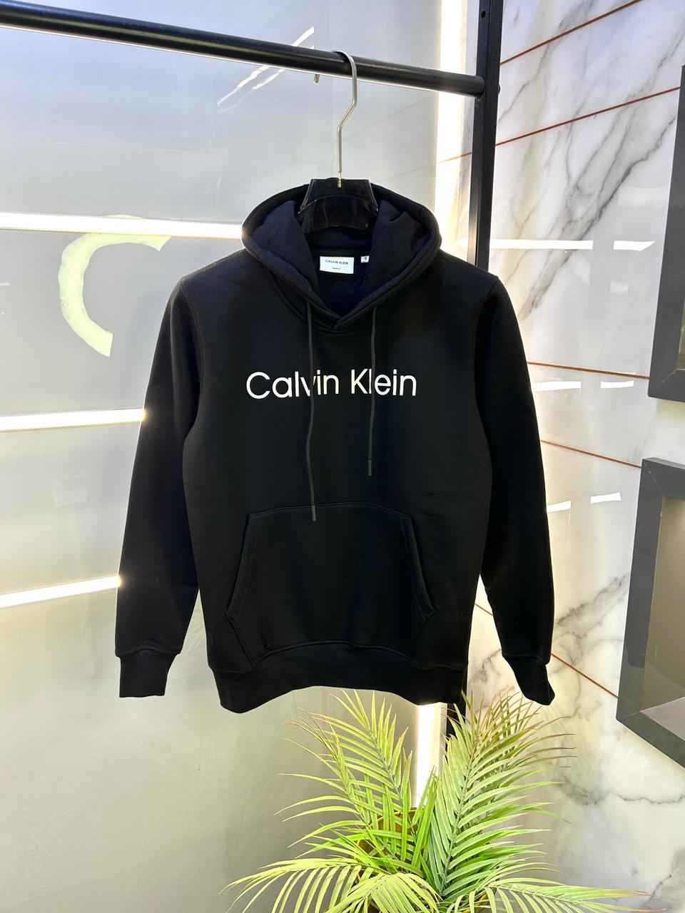 Calvin_Klein Imported Black Super Premium Hoodie F3233-BL