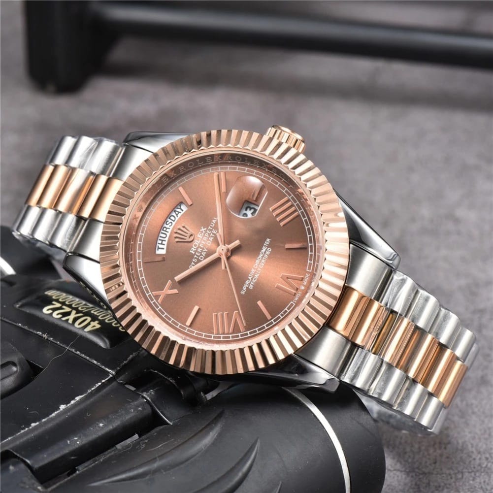 Role_x Oyster Perpetual Day Date 40 Battery 2Ton-Copper-Brown