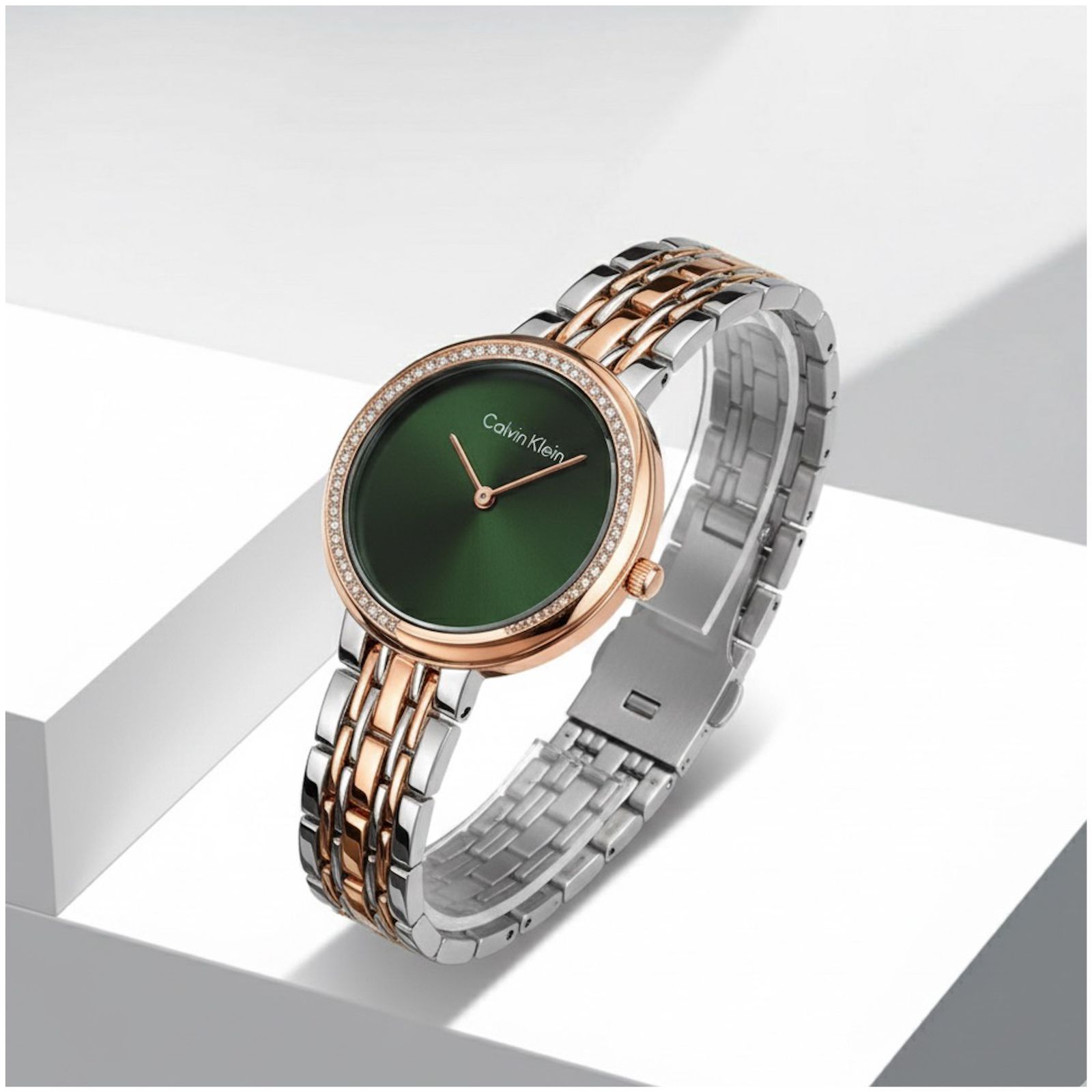 Calvi_n Klein Twisted Bazel Tu-Ton Green