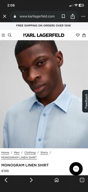 Karl Sky Blue Premium Shirt Cotton Fabric with custom Branded Button Tagging And Brand Packing 3336