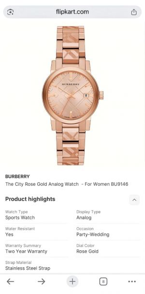 Burberr_y Rose Gold For Her