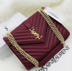 YSL SAINT LAURENT RED PREMIUM HAND BAG WITH OG BOX