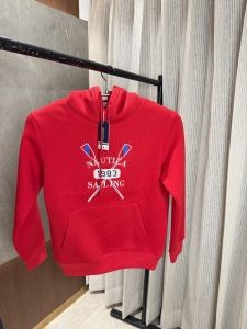 Nautica Red fleece Cotton premium Hoodie