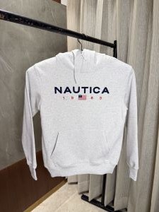 Nautica Grey fleece Cotton premium Hoodie