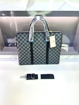 Louis_Vuitton Black Laptop Bag X Office Bag Fa 135 