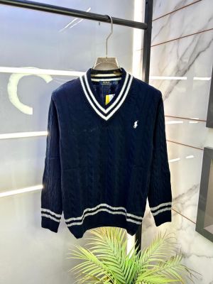 Ralph_Lauren Navy Imported knitted Super Premium Pullovers F3190-NY