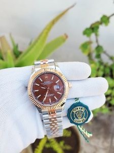 ROLEX_JUST_DATE_TWOTONE_BROWN_DIAL_AT294