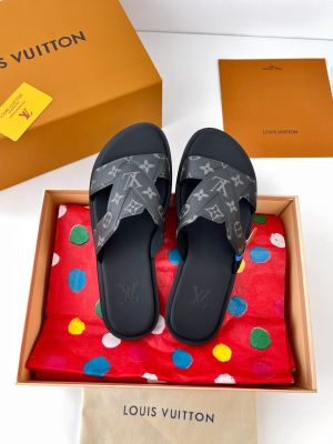 LouisVuitton Lv Oasis Mules Monogram Black Sandal 