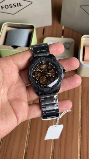 Fossi l Bronson Automatic Stainless Steel Mens Watch