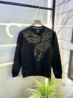 Arman_i Exchange Imported Black Super Premium Sweatshirts F3219-B4