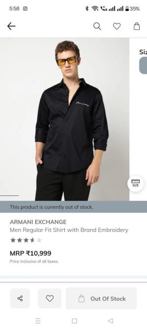 Arman i Exchange Black Premium Embroidered Logo Shirt With custom Branded Button Tagging And Brand Packing 3265