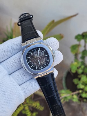 PATEKK PHILIPPE NAUTILUS AUTO LEATHER BELT