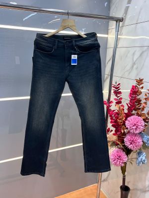 Emporio Arman i Green Shade Imported Lycra Straight Fit Ankle Lenght Hyperflex Denim With Metal Logo 3344