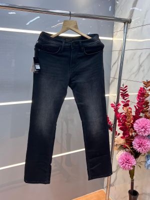 Emporio Arman i Black Imported Lycra Straight Fit Ankle Lenght Hyperflex Denim With Metal Logo 3344