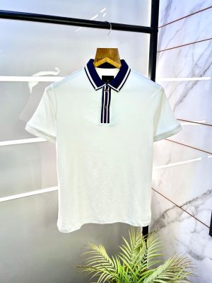 Rare Rabbit White Polo Premium Collar Neck T-shirt F2921-WH