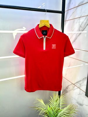 Rare Rabbit Red Polo Premium Collar Neck T-shirt F2921-RE