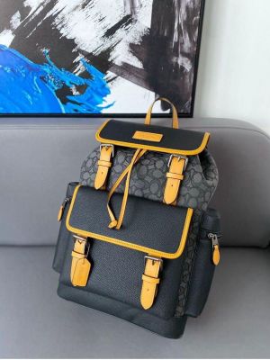 Coach_Hutton_Backpack_In_Blocked_Signature_Canvas_Bag_With_Dustbag_Bill