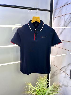 Aston Martin Hacket t Navy Polo Premium Collar Neck T-shirt F2873-NY