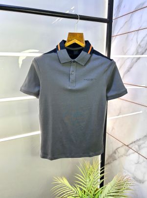 Aston Martin Hacket t Grey Polo Premium Collar Neck T-shirt F2873-GY