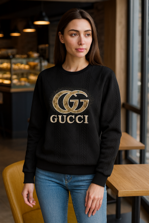 GUC SWEAT SHIRT BLACK S52-BK
