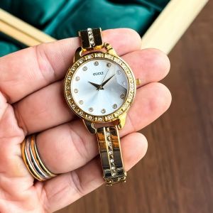 GUCC_I LADIES JAPAN MOVEMENT GOLD WHITE DAYAL