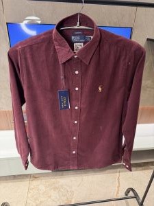 Ralph Laure n Maroon Cod Roy Fabric Imported Shirt