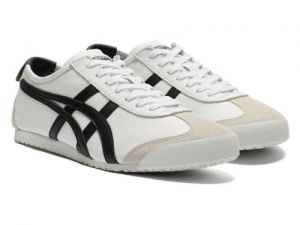 ONITSUKA TIGER MEXICO 66 WHITE BLACK SUEDE STRIP