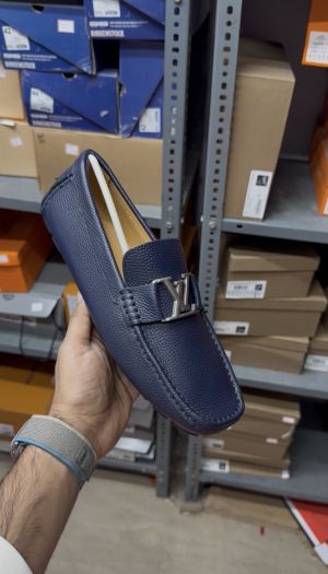 LouisVuittton Hockenheim Mocassim navy