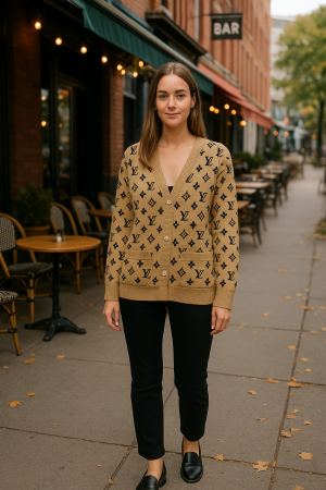 LV SWEAT SHIRT KHAKI S54-KH