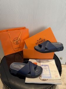 Hermes Infra Mens Premium Navy Sandal 
