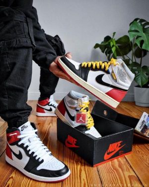 Nikke Jordan Retro 1 High X Union Black Toe Leather Surplus Semi UA