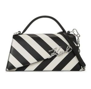 KARL LAGERFIELD WHITEBLACK PREMIUM BAG WITH OG BOX