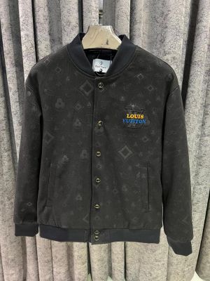 L-OUIS V-UITTON IMPORTED STORE ARTICLE LEATHER JACKET