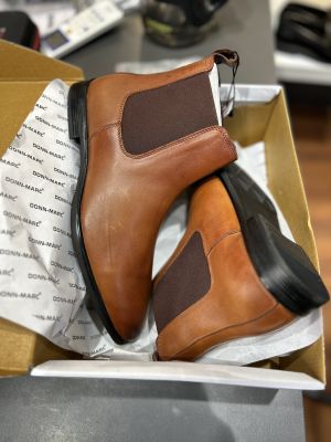 Donn-Marc 100% Geniune leather Chelsea Boot Tan 085