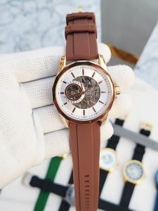 ARMAN I EXCHANGE AUTOMATIC WHITE BROWN FIBER BELT 302